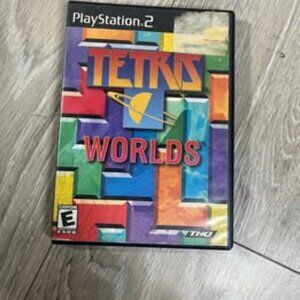 2OO2 PS2 TETRIS WORLDS VIDEO GAME PUBLISHED BY THQ MANUAL AND ORIGINAL CASE